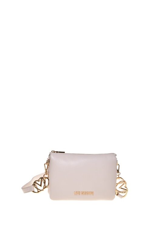 MOSCHINO - Borsa pu avorio