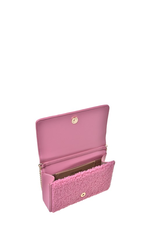 MOSCHINO - Borsa soft pl+pu rosa antico