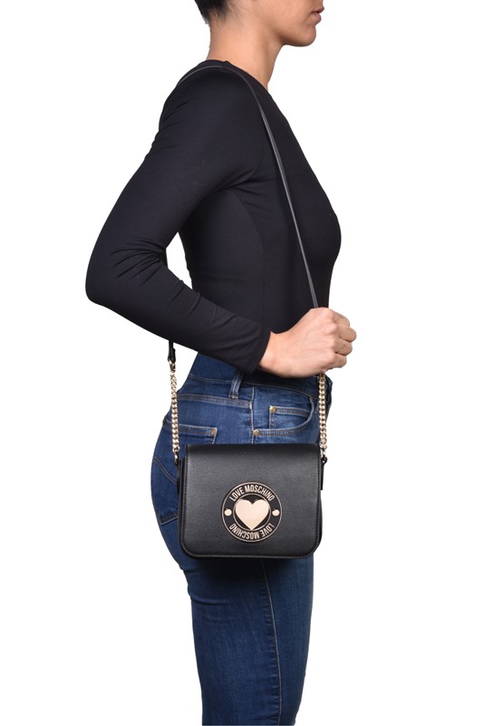 MOSCHINO - Borsa pu nero
