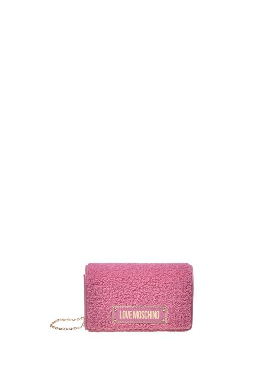 MOSCHINO - Borsa soft pl+pu rosa antico