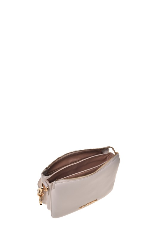 MOSCHINO - Borsa pu avorio