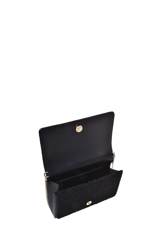MOSCHINO - Borsa soft pl+pu nero