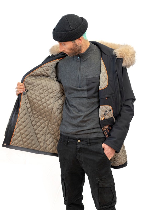 NOZONE - Giaccone uomo 76%nylon 24%poliestere