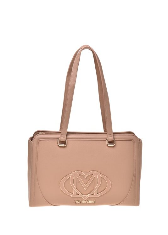 MOSCHINO - Borsa pu avorio