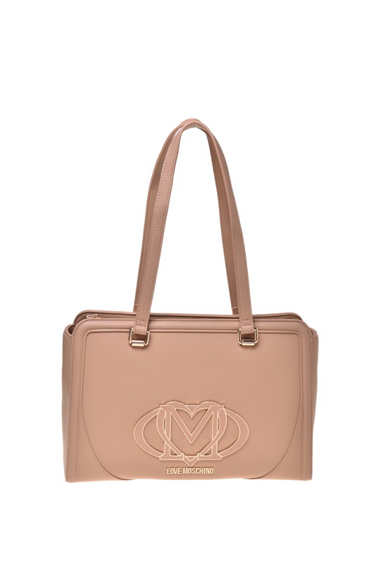MOSCHINO - Borsa pu avorio
