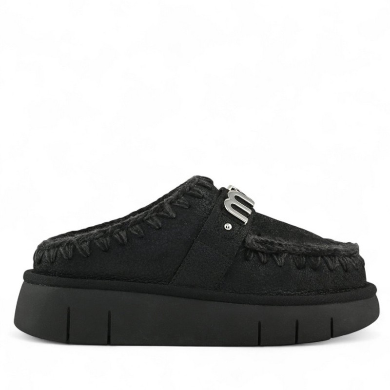MOU - Bounce clog special leather letter logo