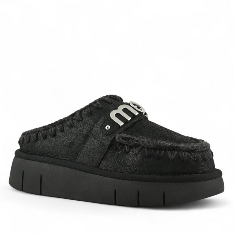 MOU - Bounce clog special leather letter logo