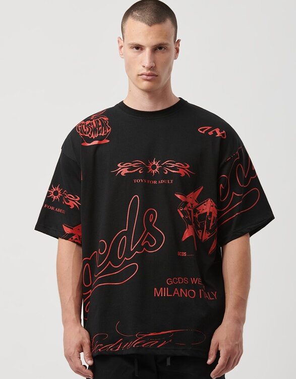 GCDS - All over history ss t-shirtss t-shirt