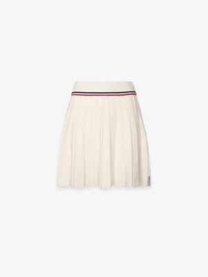 HINNOMINATE - Minigonna a pieghe in maglia con cinto smacchinato