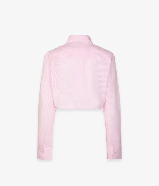 HINNOMINATE - Camicia corta rigata in cotone