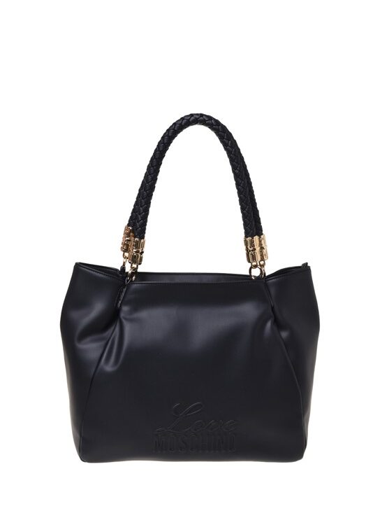MOSCHINO - Borsa pu nero