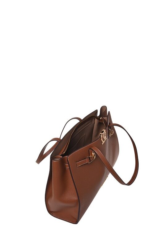 MOSCHINO - Borsa pu grs cuoio