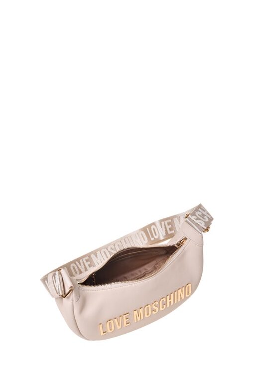 MOSCHINO - Borsa pu grs avorio
