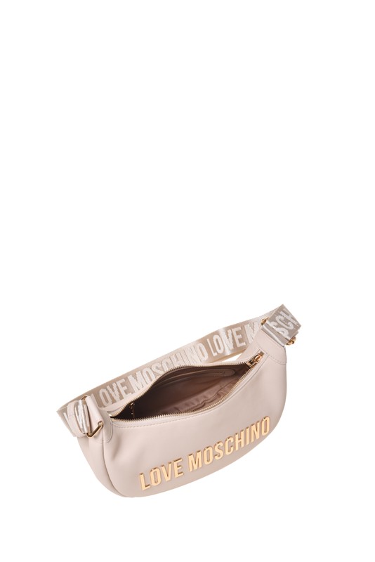 MOSCHINO - Borsa pu grs avorio