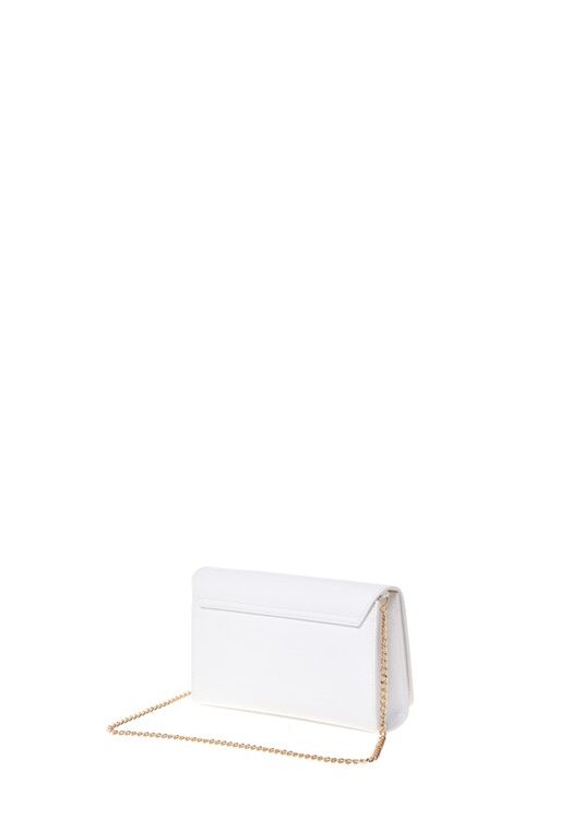 MOSCHINO - Borsa pu bianco