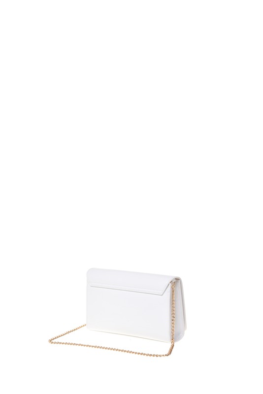 MOSCHINO - Borsa pu bianco