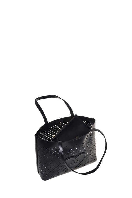 MOSCHINO - Borsa pu nero