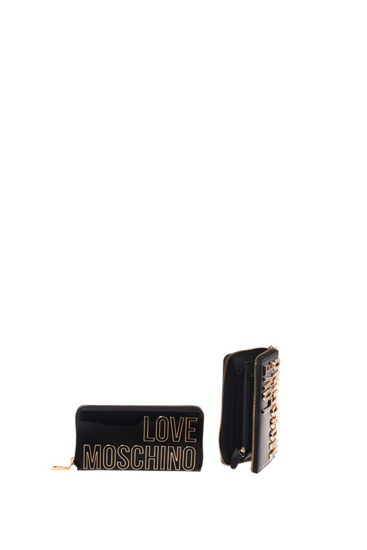 MOSCHINO - Portafoglio pu nero