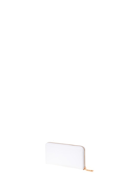 MOSCHINO - Portafoglio pu bianco