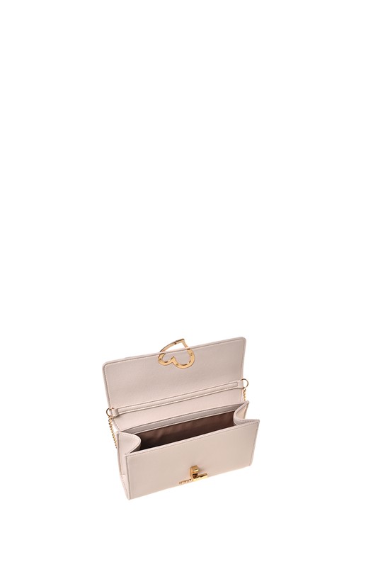 MOSCHINO - Borsa pu avorio
