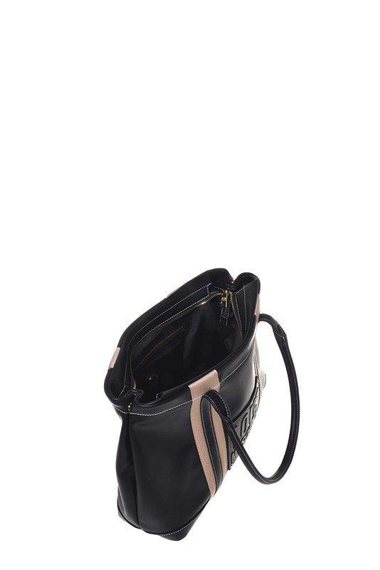 MOSCHINO - Borsa pu nero