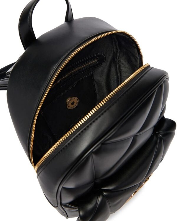 MOSCHINO - Zaino pu embossed nero