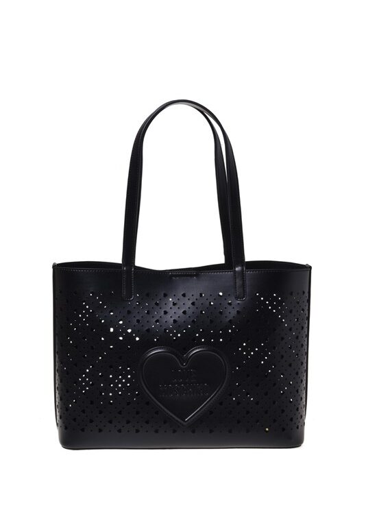 MOSCHINO - Borsa pu nero