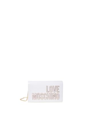 MOSCHINO - Borsa pu bianco