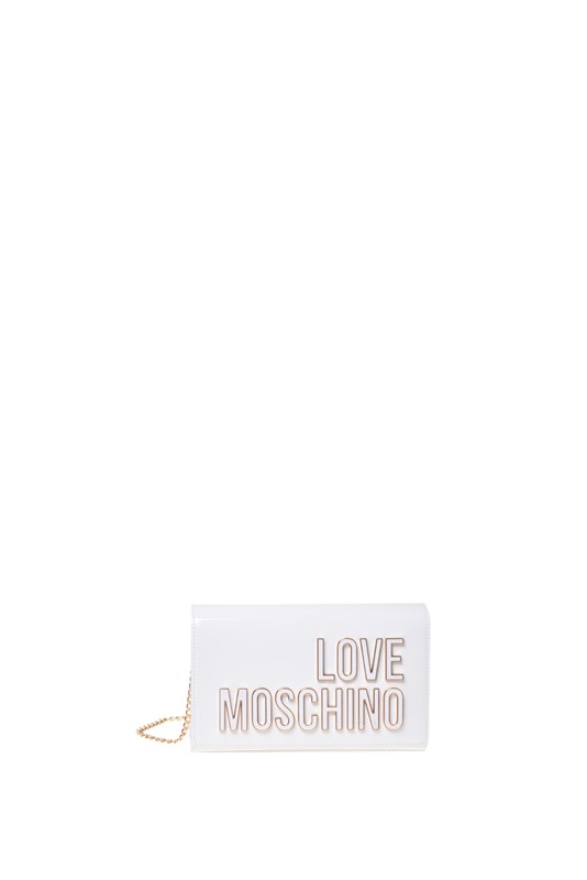 MOSCHINO - Borsa pu bianco
