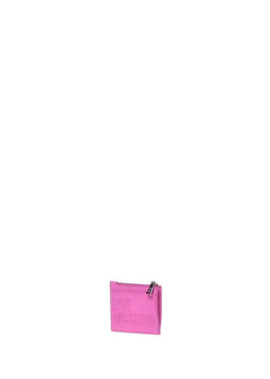 MOSCHINO - Portacarte pu grs fuxia