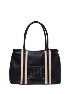 MOSCHINO - Borsa pu nero