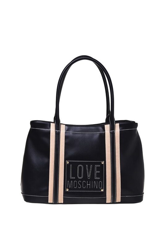 MOSCHINO - Borsa pu nero