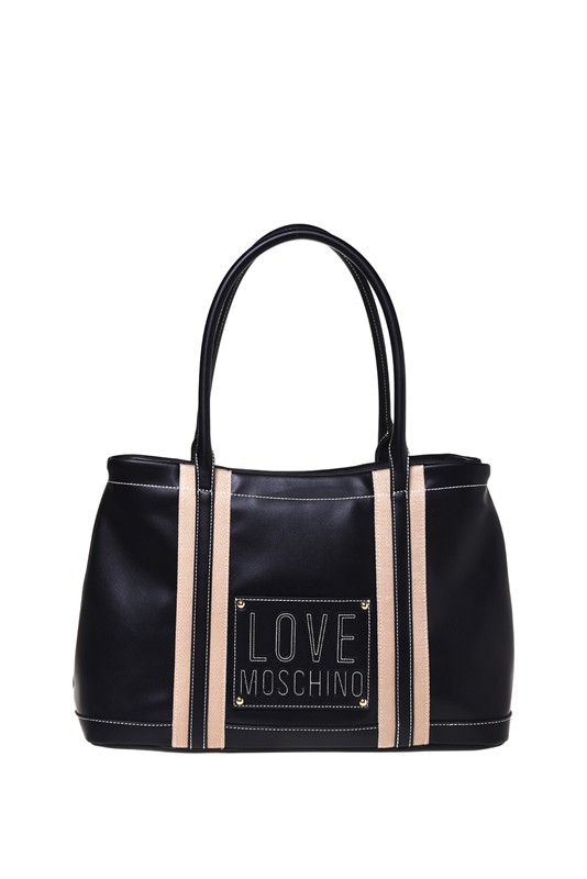 MOSCHINO - Borsa pu nero