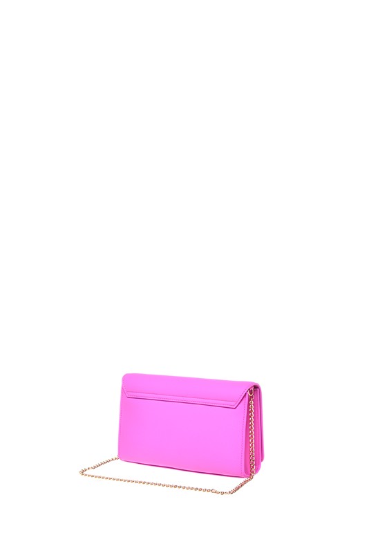 MOSCHINO - Borsa pu grs fuxia