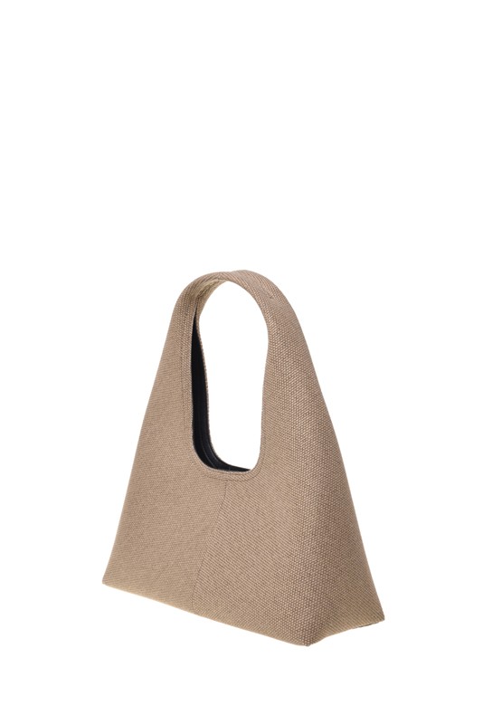 MOSCHINO - Borsa canvas oro