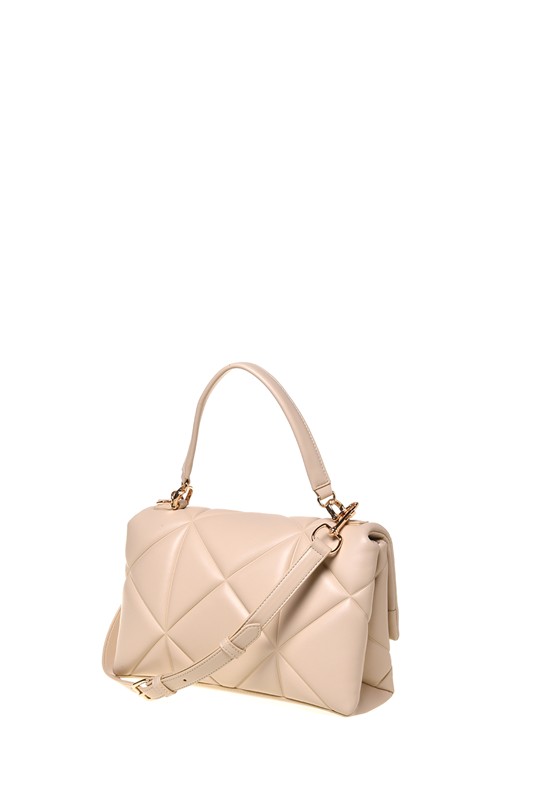 MOSCHINO - Borsa pu embossed burro