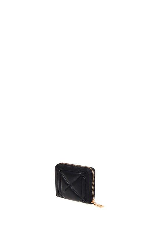 MOSCHINO - Portafoglio pu embossed nero