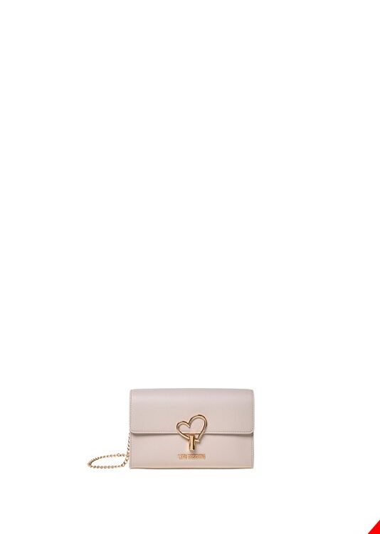 MOSCHINO - Borsa pu avorio