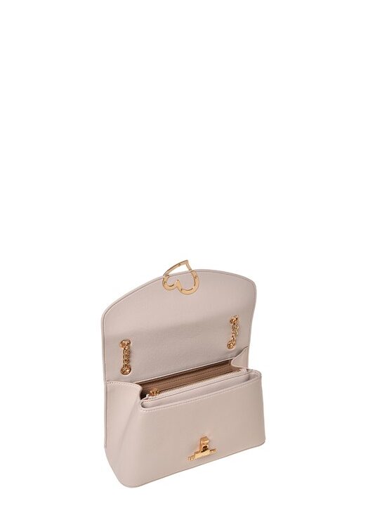 MOSCHINO - Borsa pu avorio