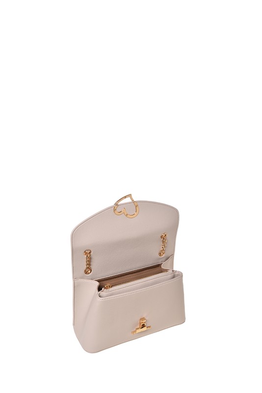 MOSCHINO - Borsa pu avorio