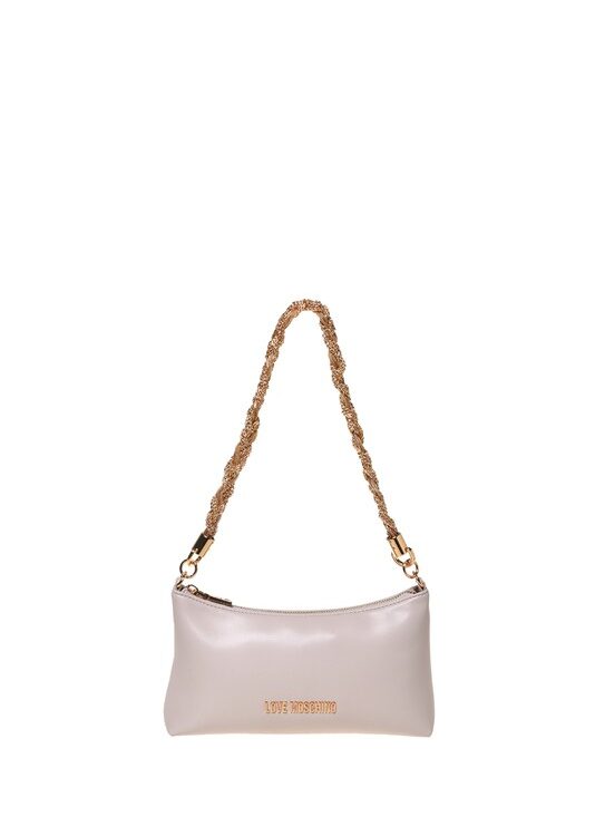 MOSCHINO - Borsa pu avorio