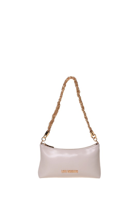 MOSCHINO - Borsa pu avorio