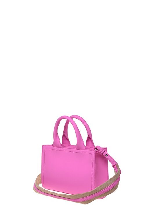 MOSCHINO - Borsa pu grs fuxia