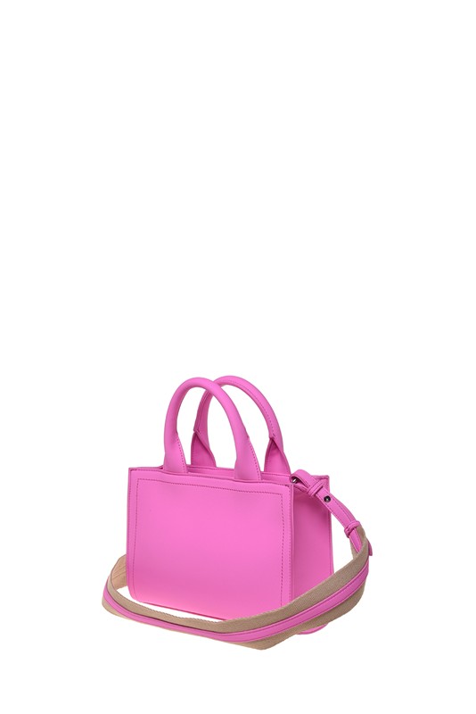 MOSCHINO - Borsa pu grs fuxia