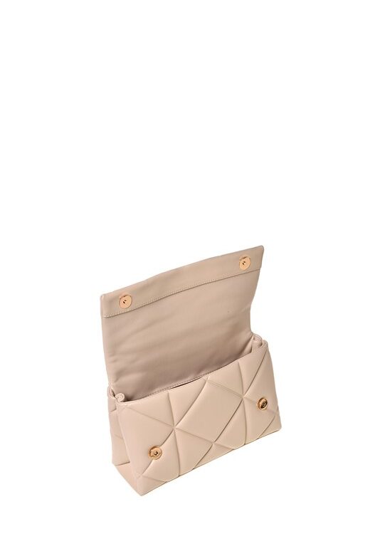 MOSCHINO - Borsa pu embossed burro