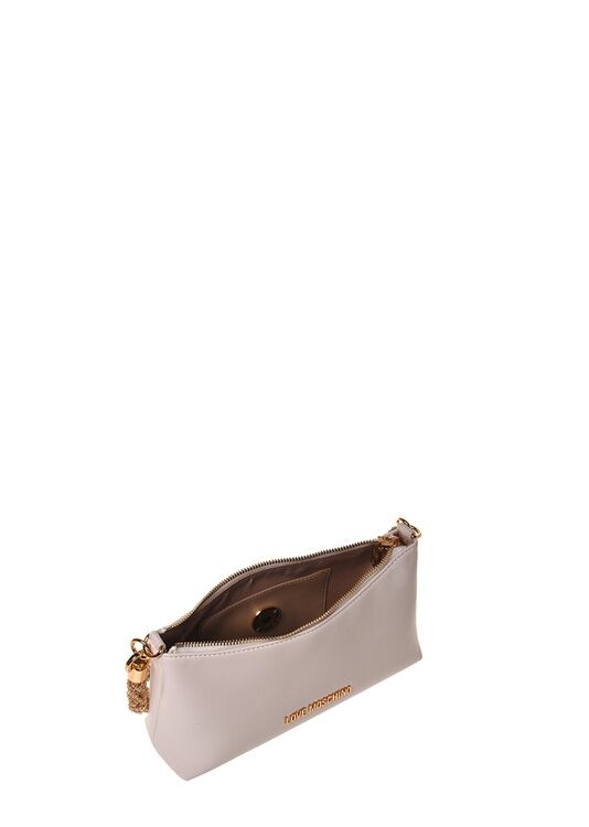 MOSCHINO - Borsa pu avorio