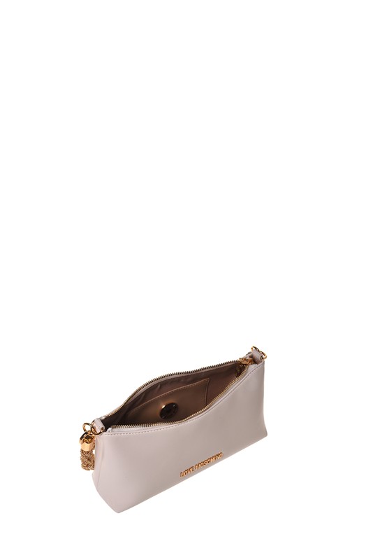 MOSCHINO - Borsa pu avorio