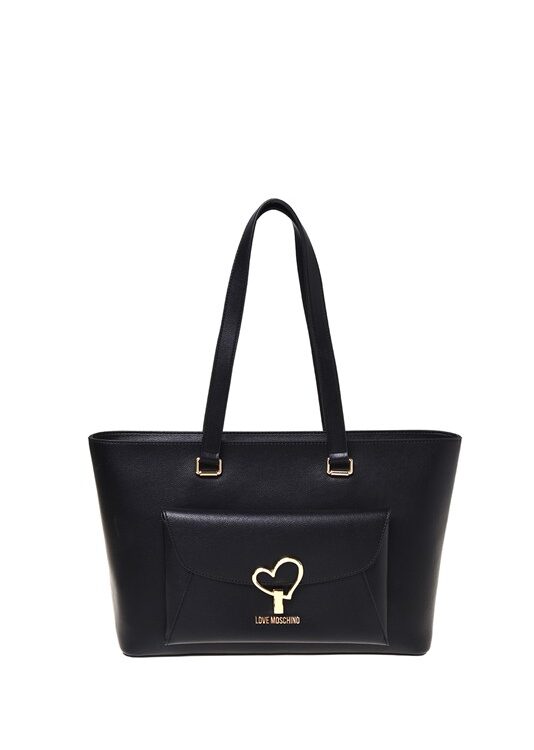 MOSCHINO - Borsa pu nero
