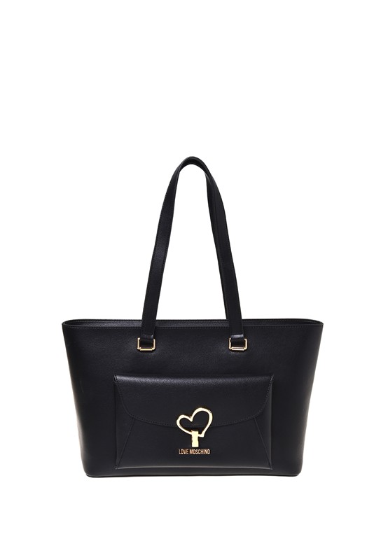 MOSCHINO - Borsa pu nero