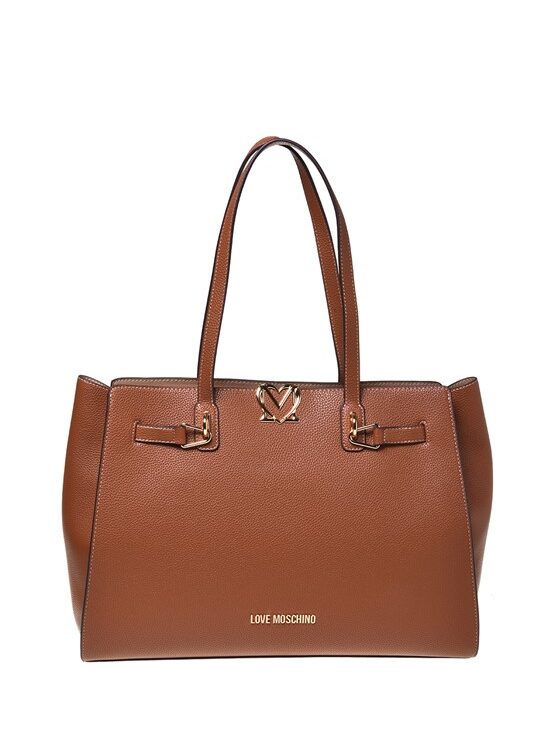 MOSCHINO - Borsa pu grs cuoio